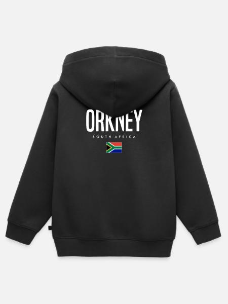 Orkney Südafrika - Kinder Premium Organic Zip Hoodie - Schwarz