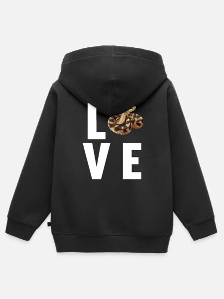 Schlangen Schlange - Kinder Premium Organic Zip Hoodie - Schwarz