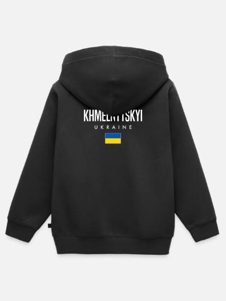 Khmelnytskyi Ukraine - Kinder Premium Organic Zip Hoodie - Schwarz