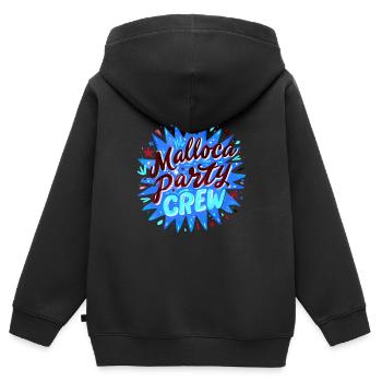 Mallorca Party Crew - Sweat Premium à capuche zippé enfant bio - noir - Dos - AI Model Kid Male (0cm)