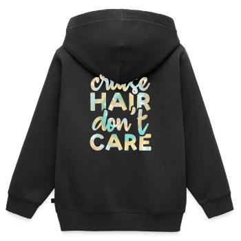 Cruise Hair spielt keine Rolle Tie Dye Print - Kinder Premium Organic Zip Hoodie - Schwarz - Hinten - AI Model Kid Male (0cm)
