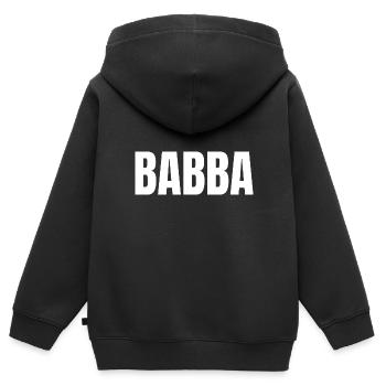 Babba Dad Father Hessish Bavarian Saxon - Kids Premium Organic Zip-up Hoodie - black - Back - AI Model Kid Male (0cm)