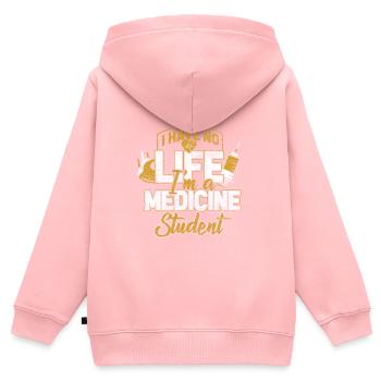 Médecine étude médecin médecin cadeau - Sweat Premium à capuche zippé enfant bio - rose - Dos - AI Model Kid Female (0cm)