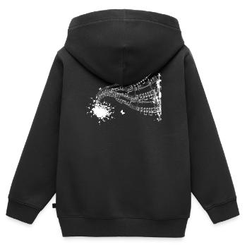 Musik Sound Party Festival Musikalisch Melodie - Kinder Premium Organic Zip Hoodie - Schwarz - Hinten - AI Model Kid Male (0cm)