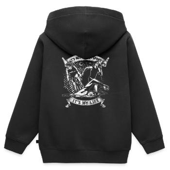 Triathlon - Sweat Premium à capuche zippé enfant bio - noir - Dos - AI Model Kid Male (0cm)