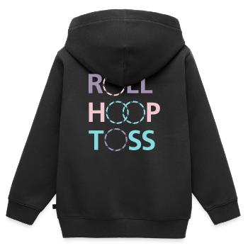 Hula Hoop - Kids Premium Organic Zip-up Hoodie - black - Back - AI Model Kid Male (0cm)