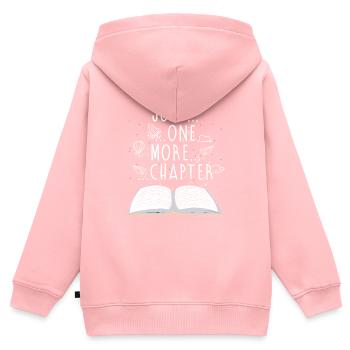 Bücher lesen Buch Geschenk Bücherregal - Kinder Premium Organic Zip Hoodie - Rosa - Hinten - AI Model Kid Female (0cm)