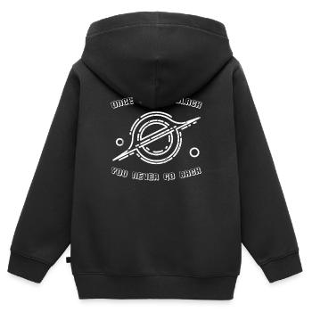 Astronomie - Kinder Premium Organic Zip Hoodie - Schwarz - Hinten - AI Model Kid Male (0cm)