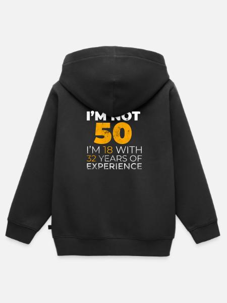 Lustiges 50.Geburtstag T-Shirt & Geschenkidee - Hoodie Premium med dragkedja barn ekologisk - svart