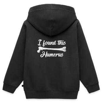 Biologie - Kinder Premium Organic Zip Hoodie - Schwarz - Hinten - AI Model Kid Male (0cm)