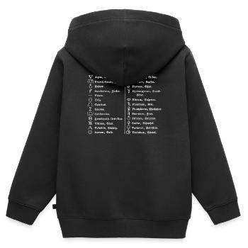 Apotheke Apotheker Apothekerin - Kinder Premium Organic Zip Hoodie - Schwarz - Hinten - AI Model Kid Male (0cm)