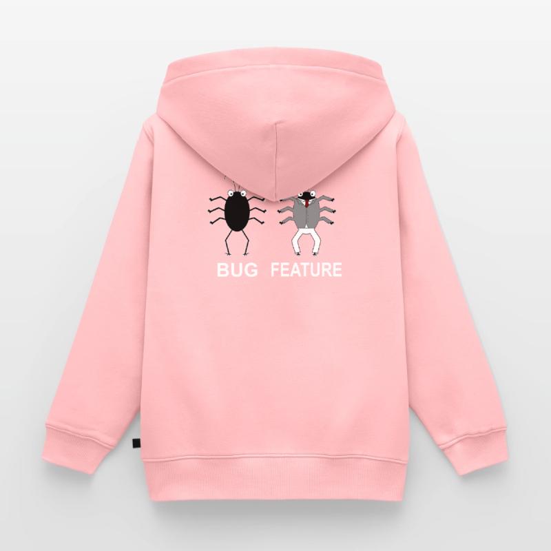 Bug Feature - Informatiker Programmierer Kinder Premium Organic Zip Hoodie