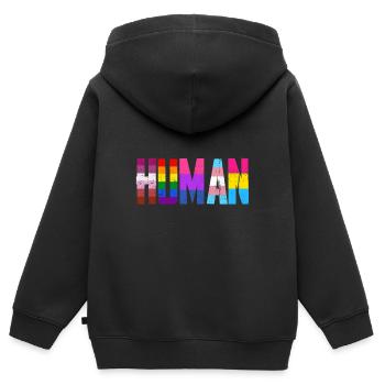 LGBT people - Kids Premium Organic Zip-up Hoodie - black - Back - AI Model Kid Male (0cm)
