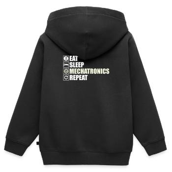 Mechatroniker - Kinder Premium Organic Zip Hoodie - Schwarz - Hinten - AI Model Kid Male (0cm)