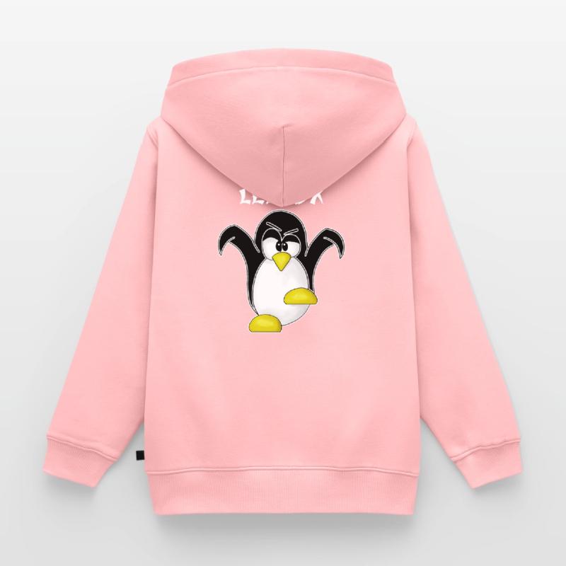 Linux Computer Nerd Geek Informatik Admin Geschenk Kinder Premium Organic Zip Hoodie