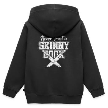 Chef Gourmet - Kids Premium Organic Zip-up Hoodie - black - Back - AI Model Kid Male (0cm)