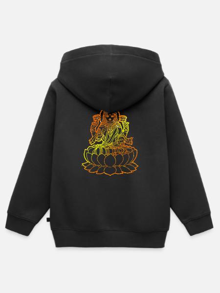 Hinduismus - Kinder Premium Organic Zip Hoodie - Schwarz