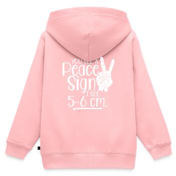 Hebamme Medizin - Kinder Premium Organic Zip Hoodie - Rosa - Hinten - AI Model Kid Female (0cm)