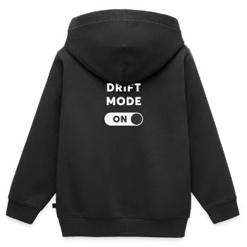 Drift Mode On - JDM Racing Drift - Kinder Premium Organic Zip Hoodie - Schwarz - Hinten - AI Model Kid Male (0cm)
