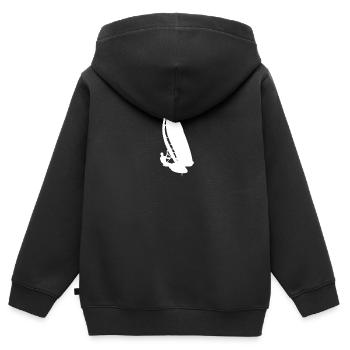 Windsurfen Windsurfer Windsurf Windsurfing - Kids Premium Organic Zip-up Hoodie - black - Back - AI Model Kid Male (0cm)