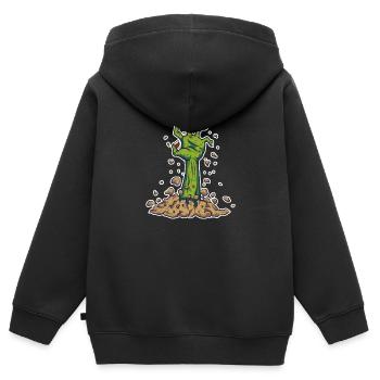 Zombie - Sweat Premium à capuche zippé enfant bio - noir - Dos - AI Model Kid Male (0cm)