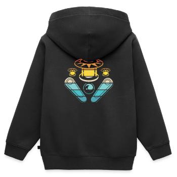 Pinball Pinball Pinball Machine Pinball Lever Game - Kids Premium Organic Zip-up Hoodie - black - Back - AI Model Kid Male (0cm)