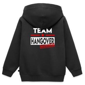 THE END OF AN ERA - Kids Premium Organic Zip-up Hoodie - black - Back - AI Model Kid Male (0cm)