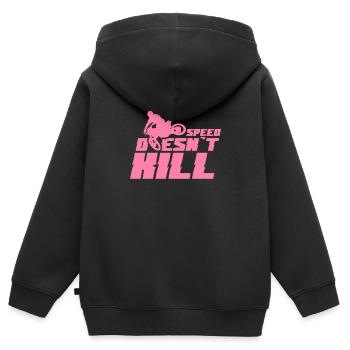 Motocrosser Motocross Motocrosser Motorcycle Biker - Kids Premium Organic Zip-up Hoodie - black - Back - AI Model Kid Male (0cm)