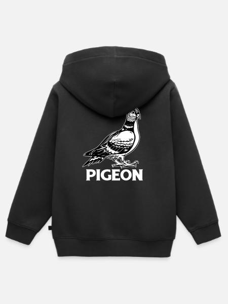 Pigeon Racing Pigeon Fancier Carrier Pigeon Turtle Dove - Kids Premium Organic Zip-up Hoodie - black