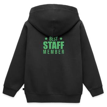 Colleague - Kids Premium Organic Zip-up Hoodie - black - Back - AI Model Kid Male (0cm)