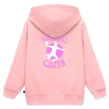 Handball Mädchen Königin Sport - Kinder Premium Organic Zip Hoodie - Rosa - Hinten - AI Model Kid Female (0cm)