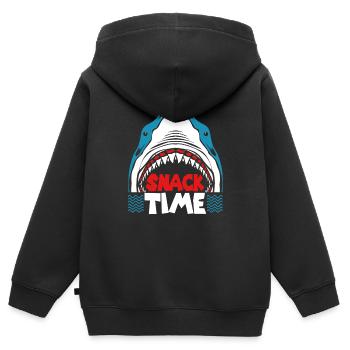 Hai Fisch Haifisch Haifischflosse Haie Ozean - Kinder Premium Organic Zip Hoodie - Schwarz - Hinten - AI Model Kid Male (0cm)