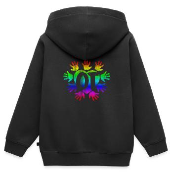 occupational Therapy - Kids Premium Organic Zip-up Hoodie - black - Back - AI Model Kid Male (0cm)
