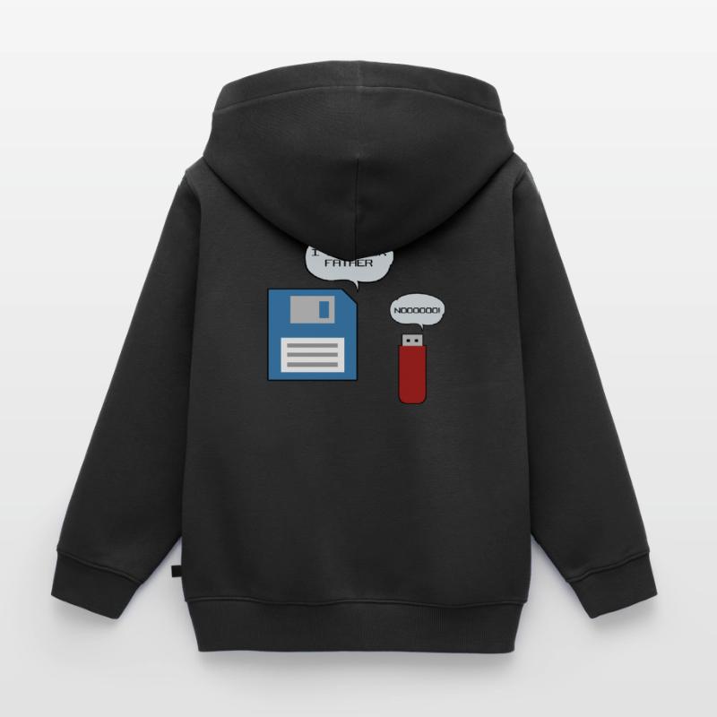 Diskette USB-Stick Floppy Disk Computer Nerd Kinder Premium Organic Zip Hoodie