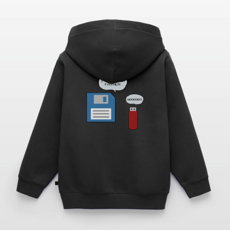 Diskette USB-Stick Floppy Disk Computer Nerd Kinder Premium Organic Zip Hoodie