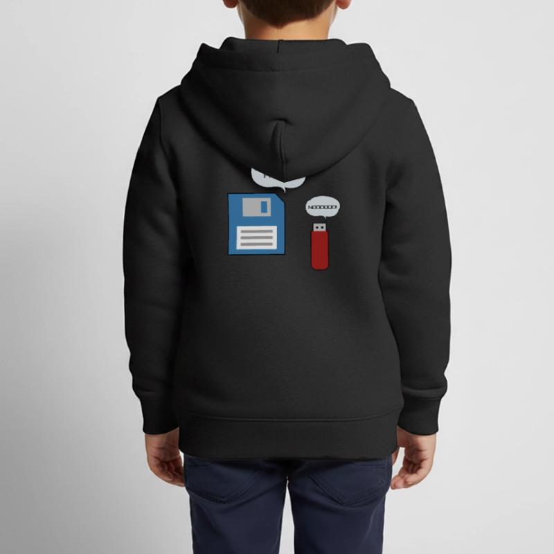 Diskette USB-Stick Floppy Disk Computer Nerd Kinder Premium Organic Zip Hoodie