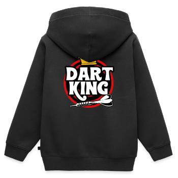 Dart Team Dartboard Dartpfeil Bullseye Dartverein - Kinder Premium Organic Zip Hoodie - Schwarz - Hinten - AI Model Kid Male (0cm)