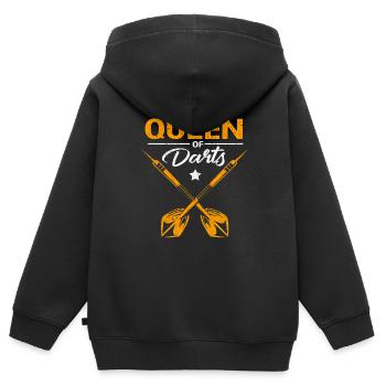 Dard - Sweat Premium à capuche zippé enfant bio - noir - Dos - AI Model Kid Male (0cm)