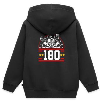 Dart Team Dartboard Dartpfeil Bullseye Dartverein - Kinder Premium Organic Zip Hoodie - Schwarz - Hinten - AI Model Kid Male (0cm)