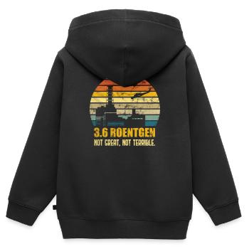 Chernobyl Naturschutz - Kinder Premium Organic Zip Hoodie - Schwarz - Hinten - AI Model Kid Male (0cm)