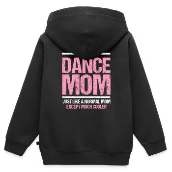 Tanz Mama Tanzen Mutter Disco Geschenk - Kinder Premium Organic Zip Hoodie - Schwarz - Hinten - AI Model Kid Male (0cm)