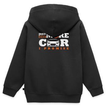 Cadeaux PS Auto Auto Tuning Tuner Sports Car Engine - Sweat Premium à capuche zippé enfant bio - noir - Dos - AI Model Kid Male (0cm)