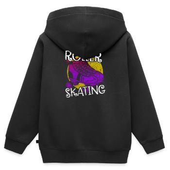 Roller - Sweat Premium à capuche zippé enfant bio - noir - Dos - AI Model Kid Male (0cm)