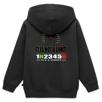 Motorrad Straßenmotorrad Superbike Geschenk - Kinder Premium Organic Zip Hoodie - Schwarz - Hinten - AI Model Kid Male (0cm)