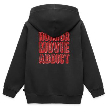 Horror movie horror movies - Kids Premium Organic Zip-up Hoodie - black - Back - AI Model Kid Male (0cm)