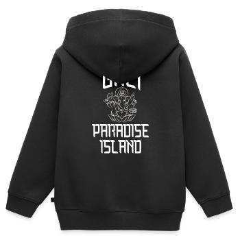 Bali Urlaub Paradis - Kinder Premium Organic Zip Hoodie - Schwarz - Hinten - AI Model Kid Male (0cm)