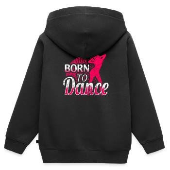 Dancing Dancer Dancer Club Party - Kids Premium Organic Zip-up Hoodie - black - Back - AI Model Kid Male (0cm)