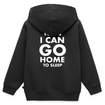 Sports - Kids Premium Organic Zip-up Hoodie - black - Back - AI Model Kid Male (0cm)