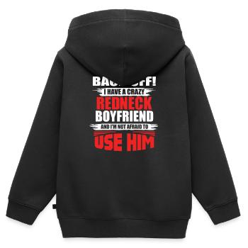 Redneck Trailer Park Geschenk I Wohnwagen - Kinder Premium Organic Zip Hoodie - Schwarz - Hinten - AI Model Kid Male (0cm)