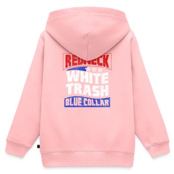 Redneck Trailer Park Geschenk I Wohnwagen - Kinder Premium Organic Zip Hoodie - Rosa - Hinten - AI Model Kid Female (0cm)